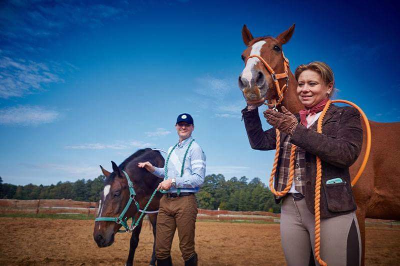 Zajęcia Horse Assisted Education z końmi i uczestnikami
